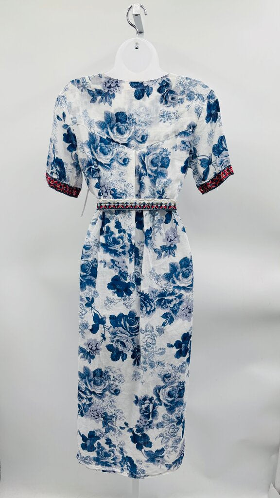 Johnny Was Workshop Dress Blue XS
