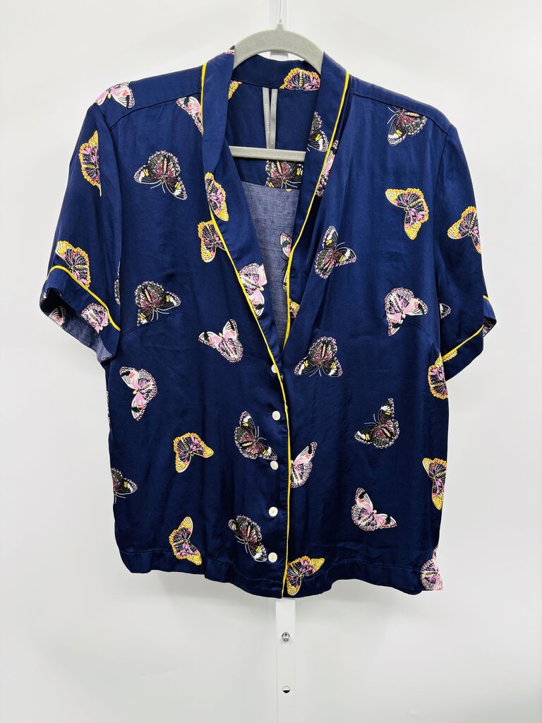 Anthropologie Shirt Navy L