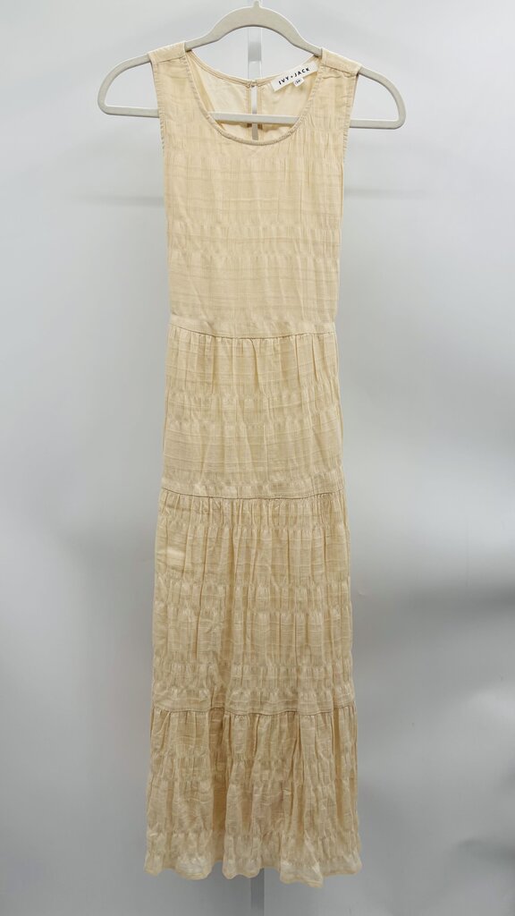 Ivy + Jack Maxi Dress Beige 10