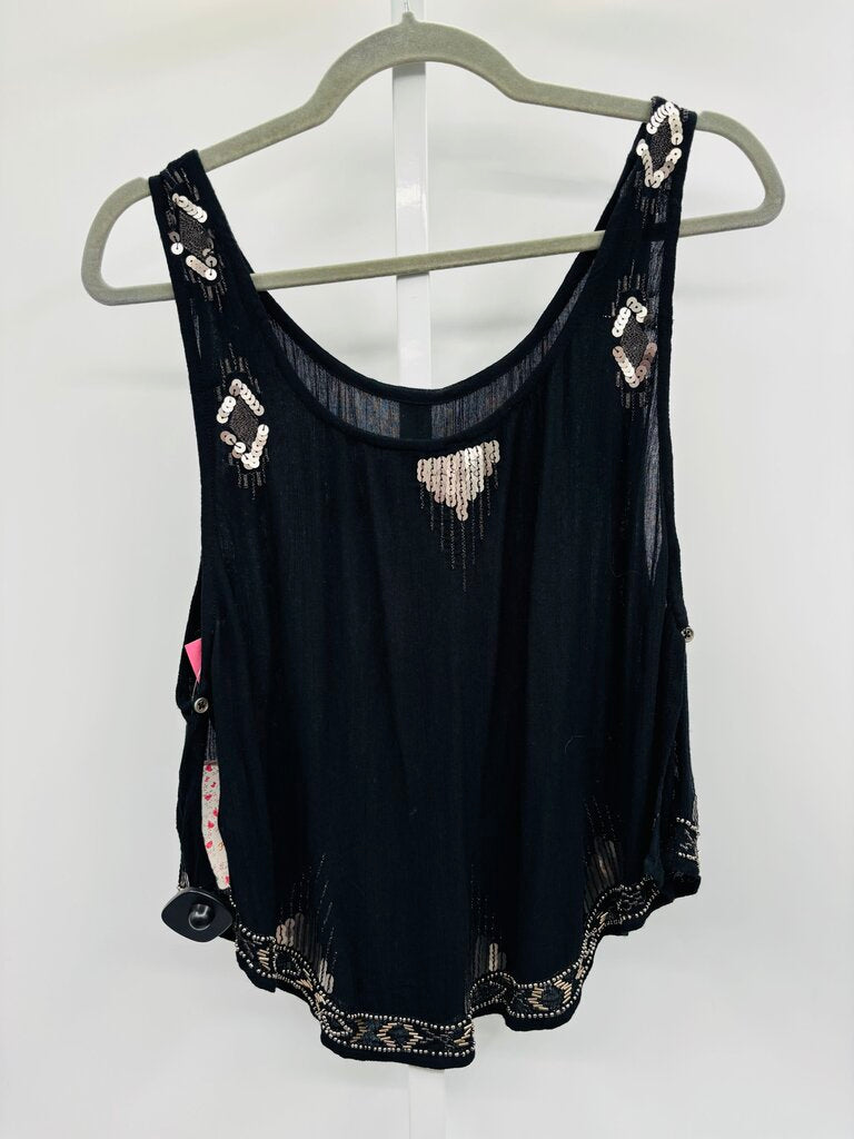 Free People Top Black S