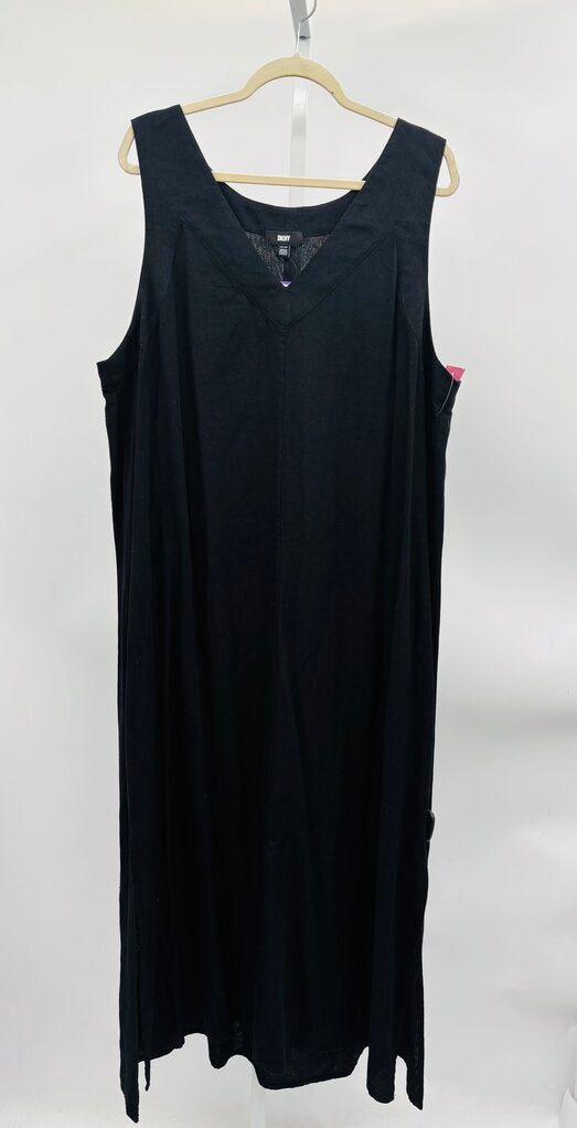 DKNY Maxi Dress Plus Black XXL