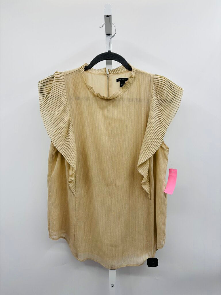 Ann Taylor Top Beige M