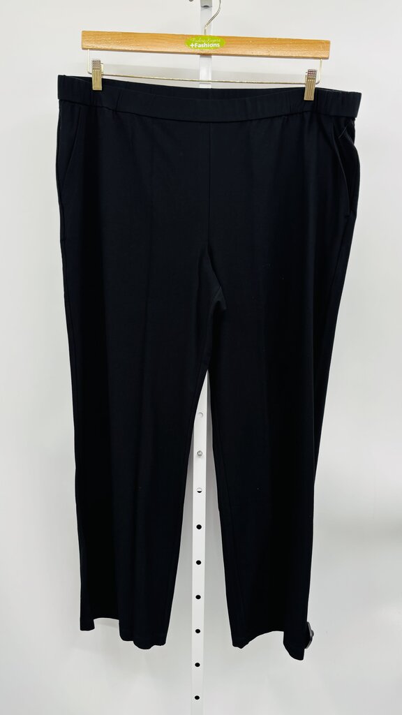 Eileen Fisher Pants Plus Black 1X