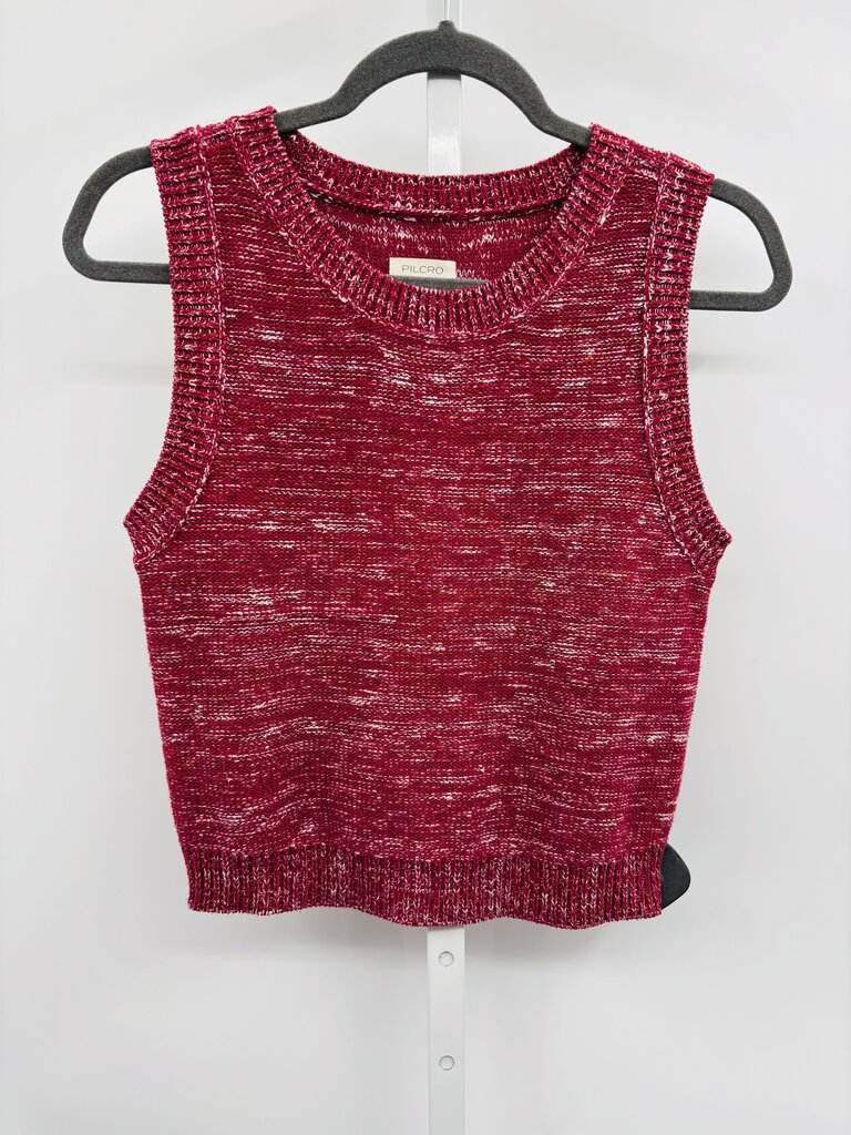 Pilcro Sweater Vest Burgundy XS