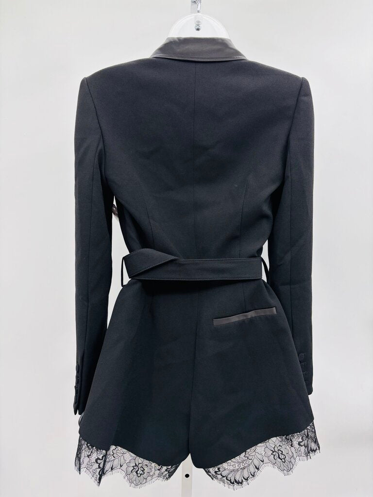 Self Portrait Romper Black 2