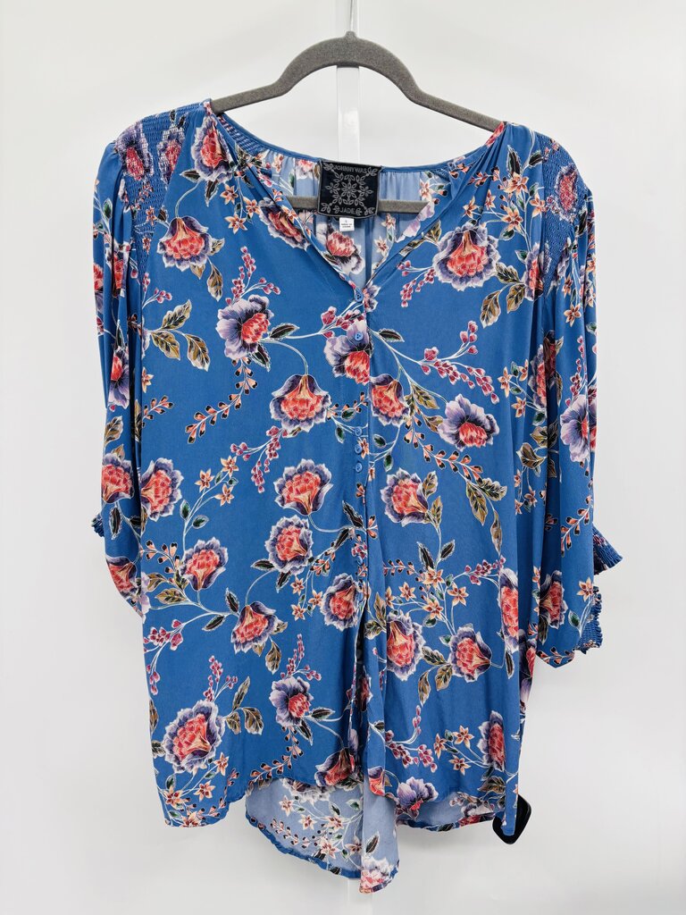 Jade: Johnny Was Blouse Blue L