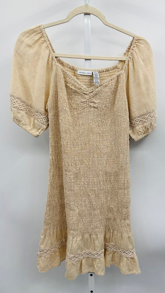 Sincerely Jules Dress Beige XS
