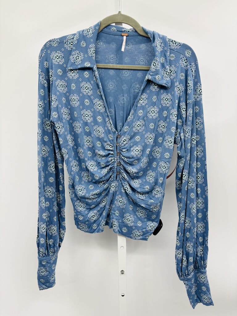 Free People Blouse Blue M