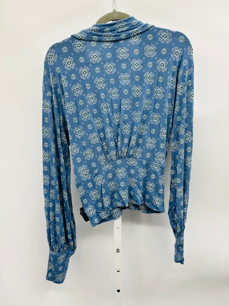 Free People Blouse Blue M