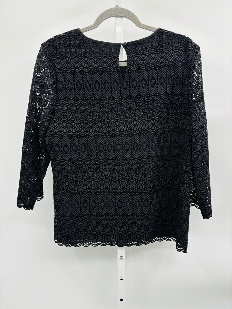 Talbots Top Black L
