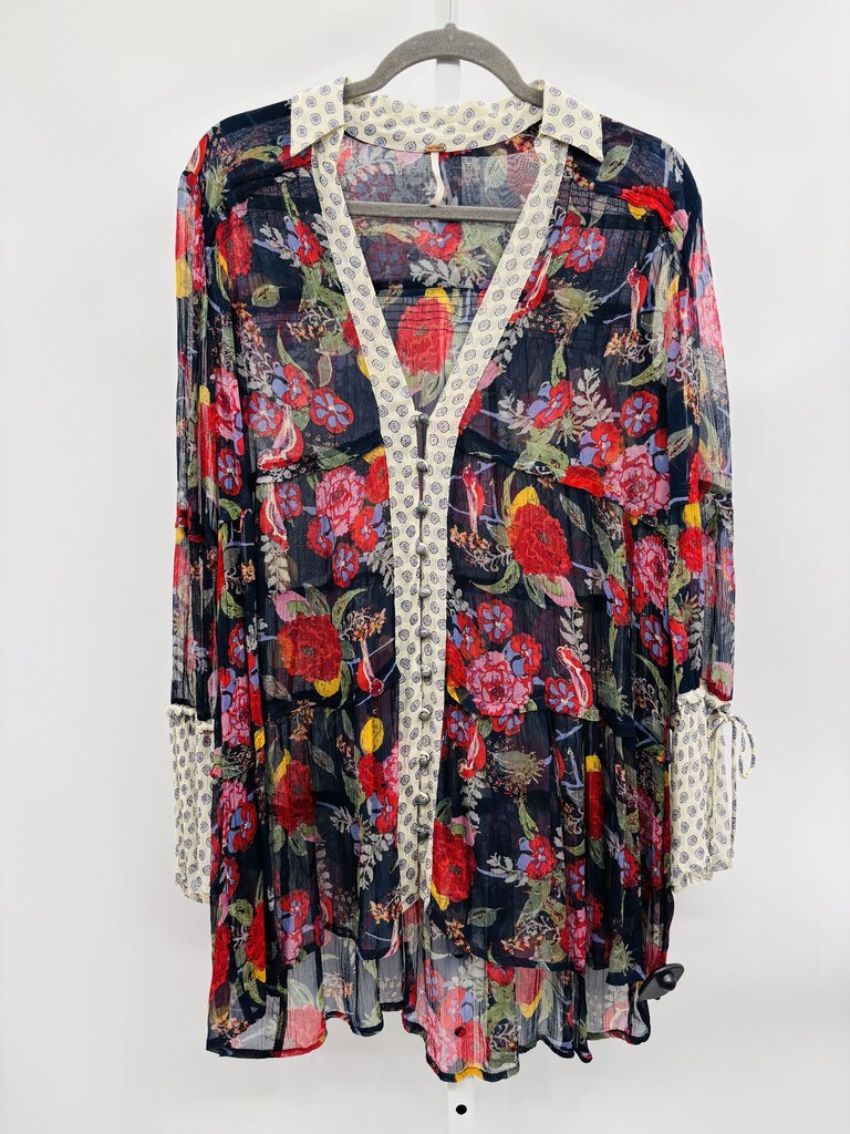 Free People Blouse Navy S