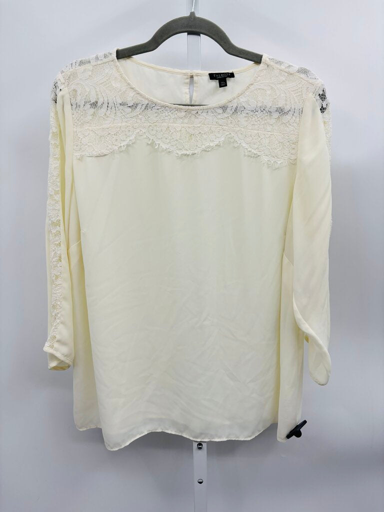Talbots Blouse Plus White 1X