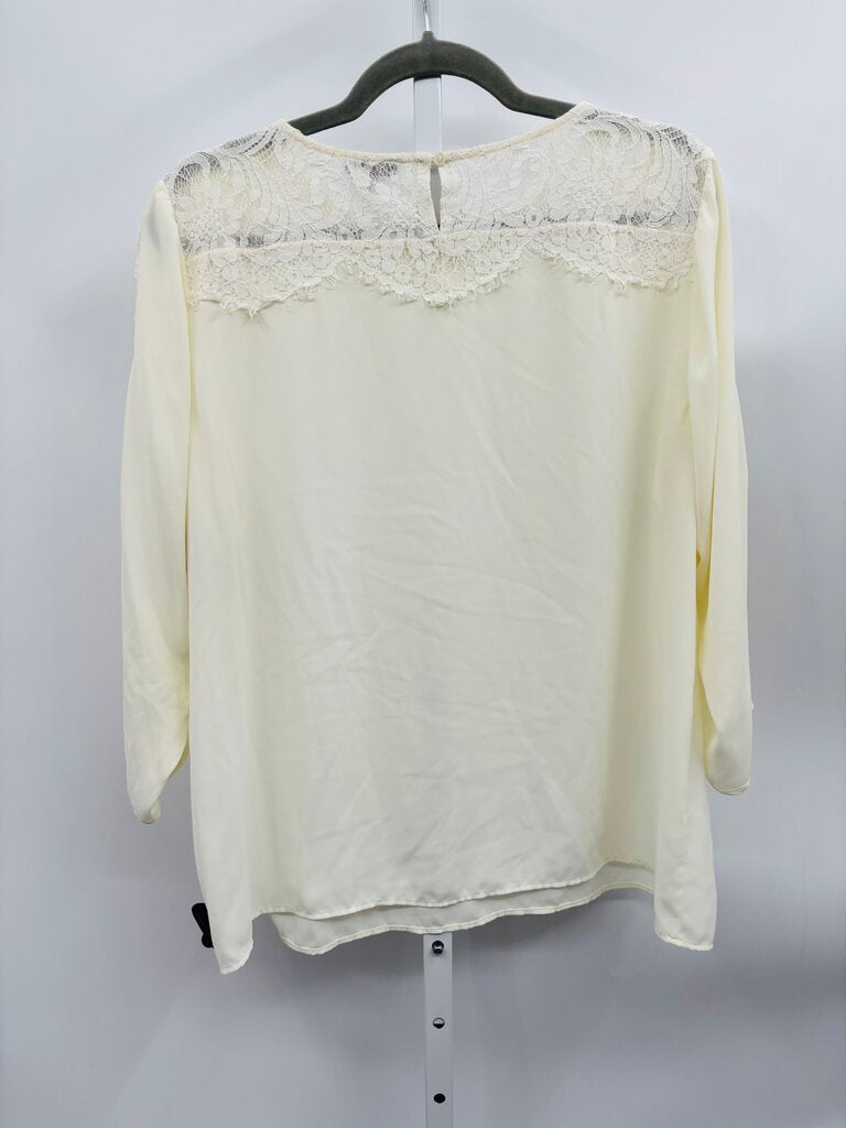 Talbots Blouse Plus White 1X