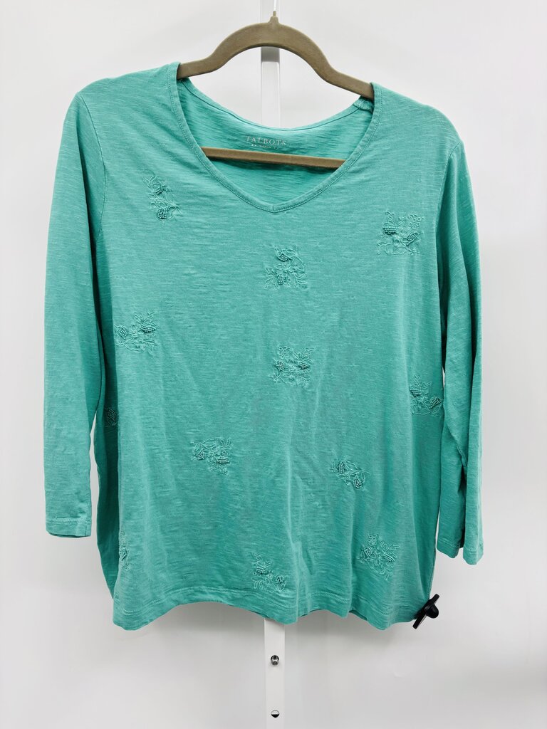 Talbots Top Plus Green 1X
