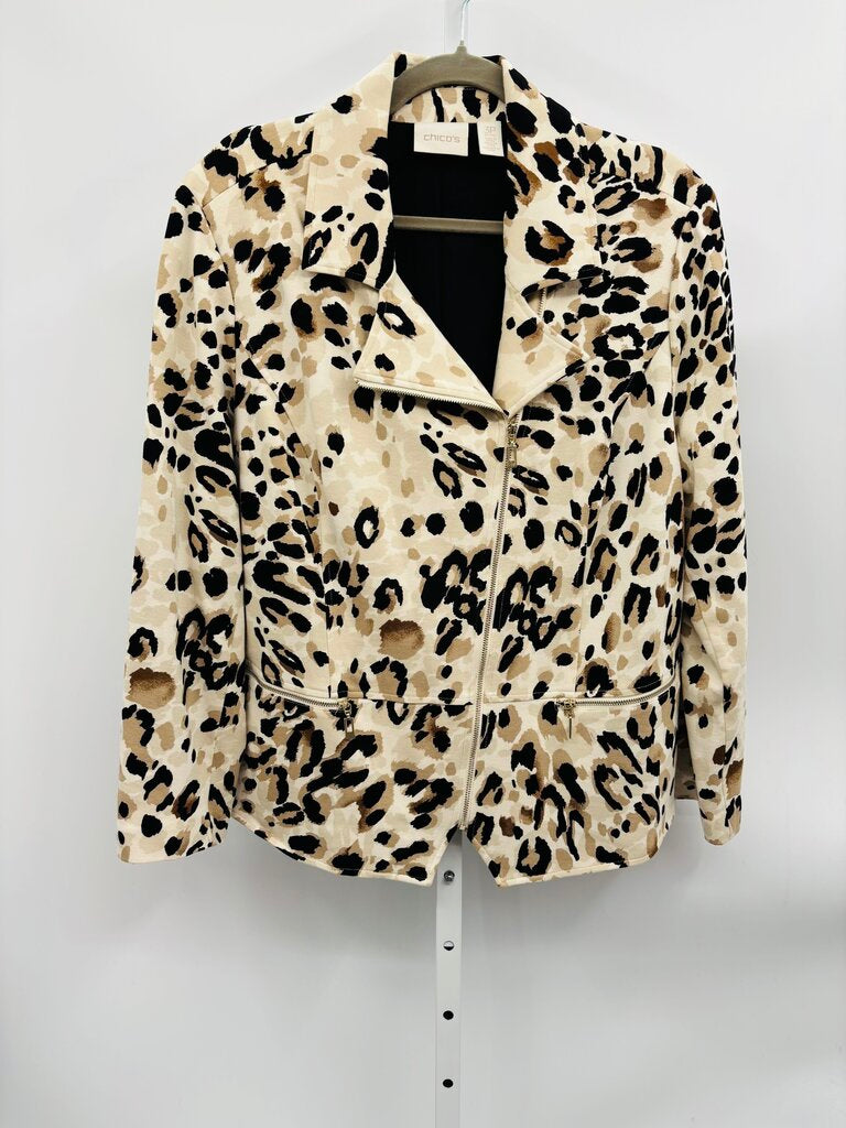 Chico's Jacket Beige XL
