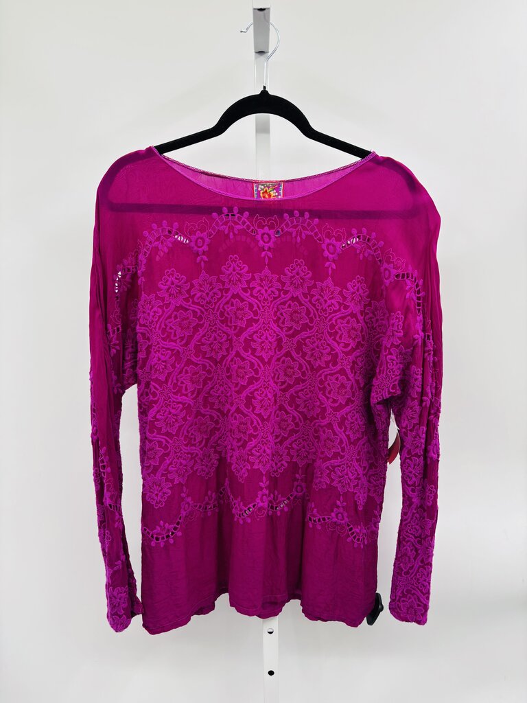 Johnny Was Tunic Purple L