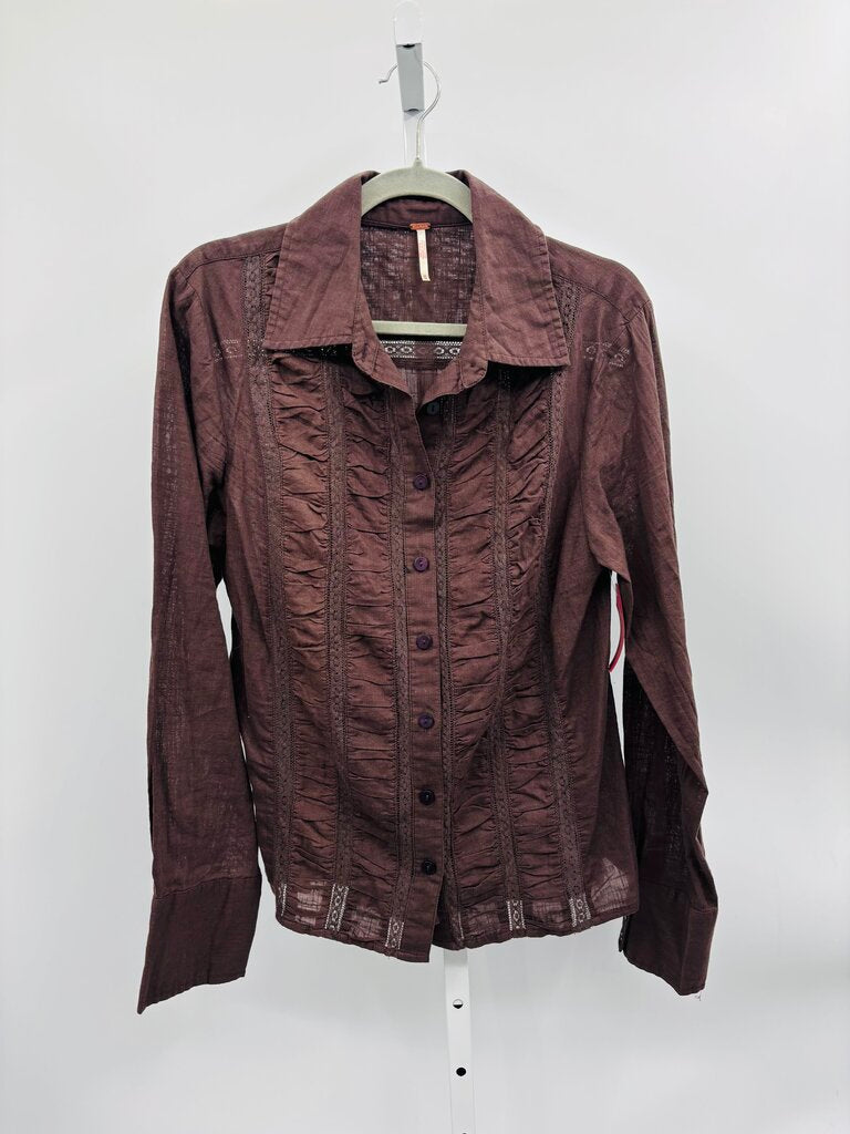Free People Blouse Brown M