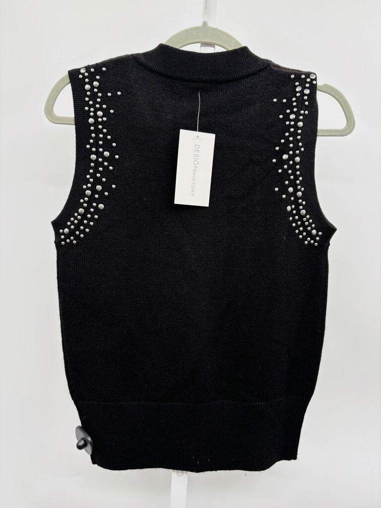 Design History Sweater Vest Black S
