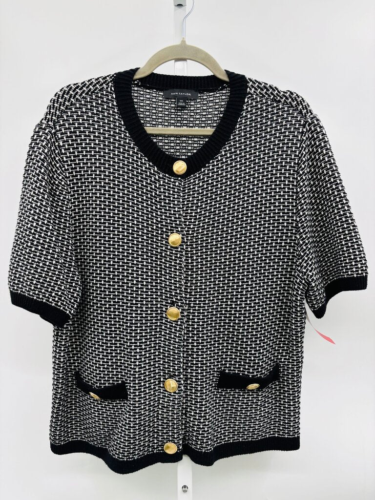 Ann Taylor Cardigan Plus Black XXL