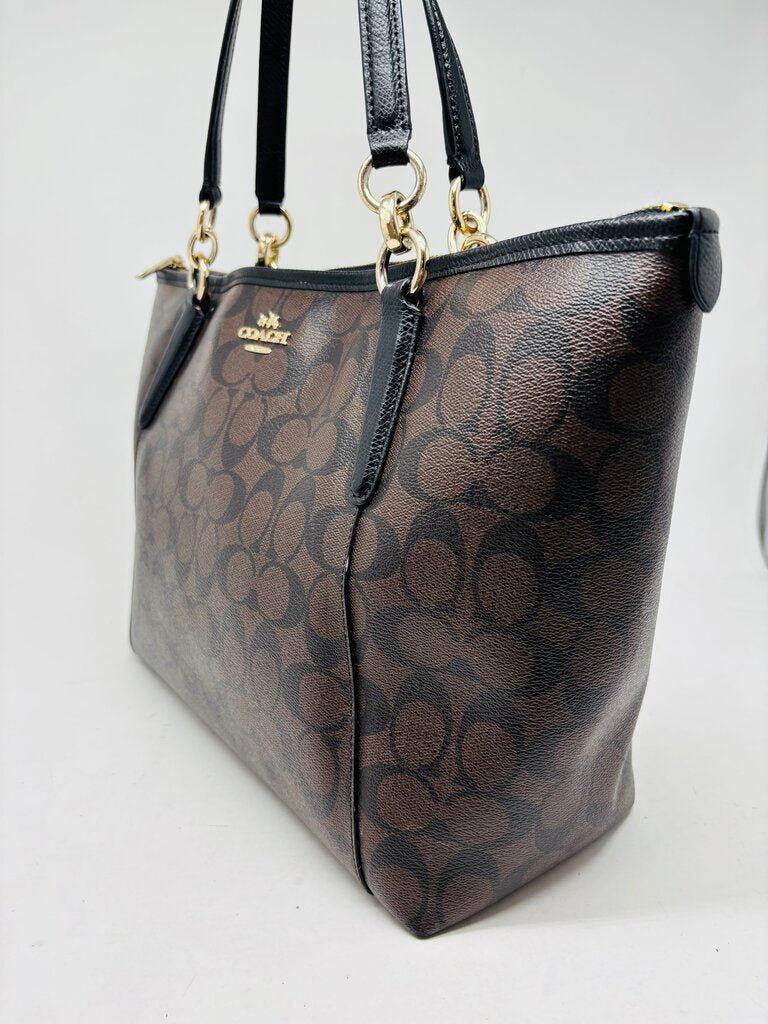 Coach Tote Brown Signature