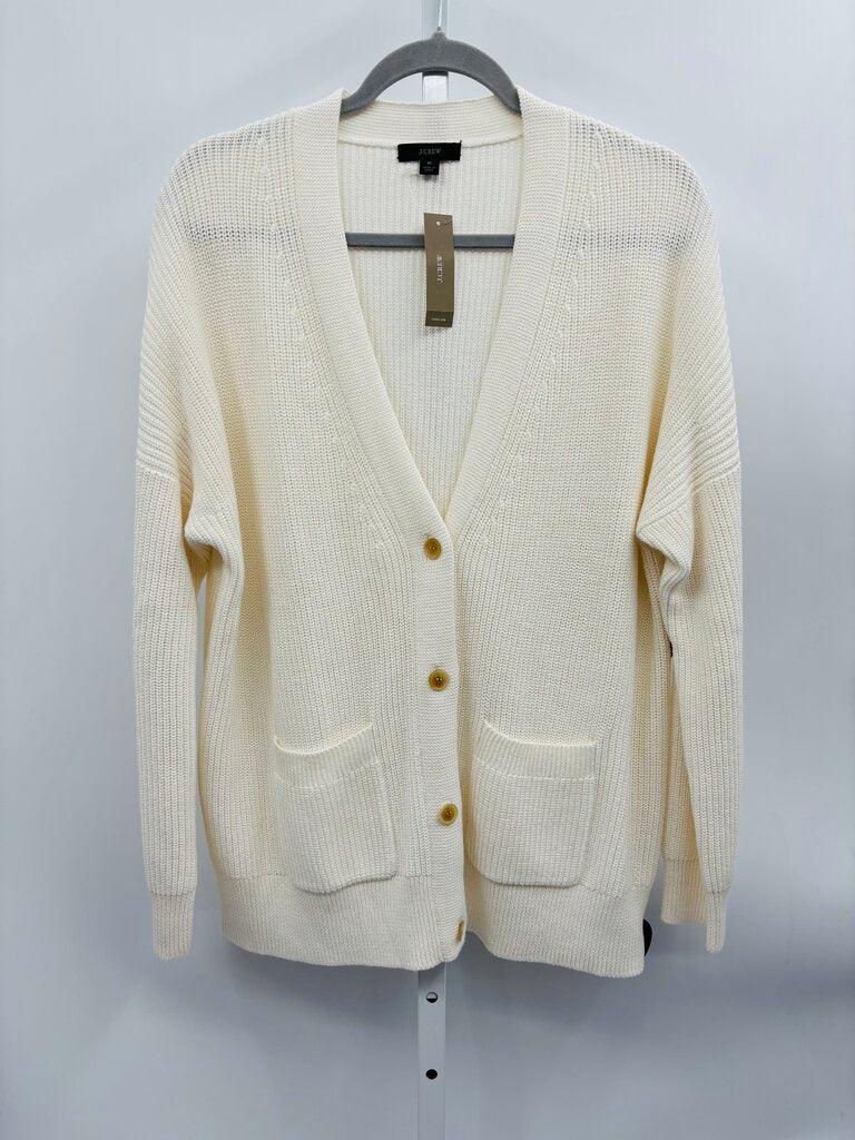 J. Crew Cardigan White M