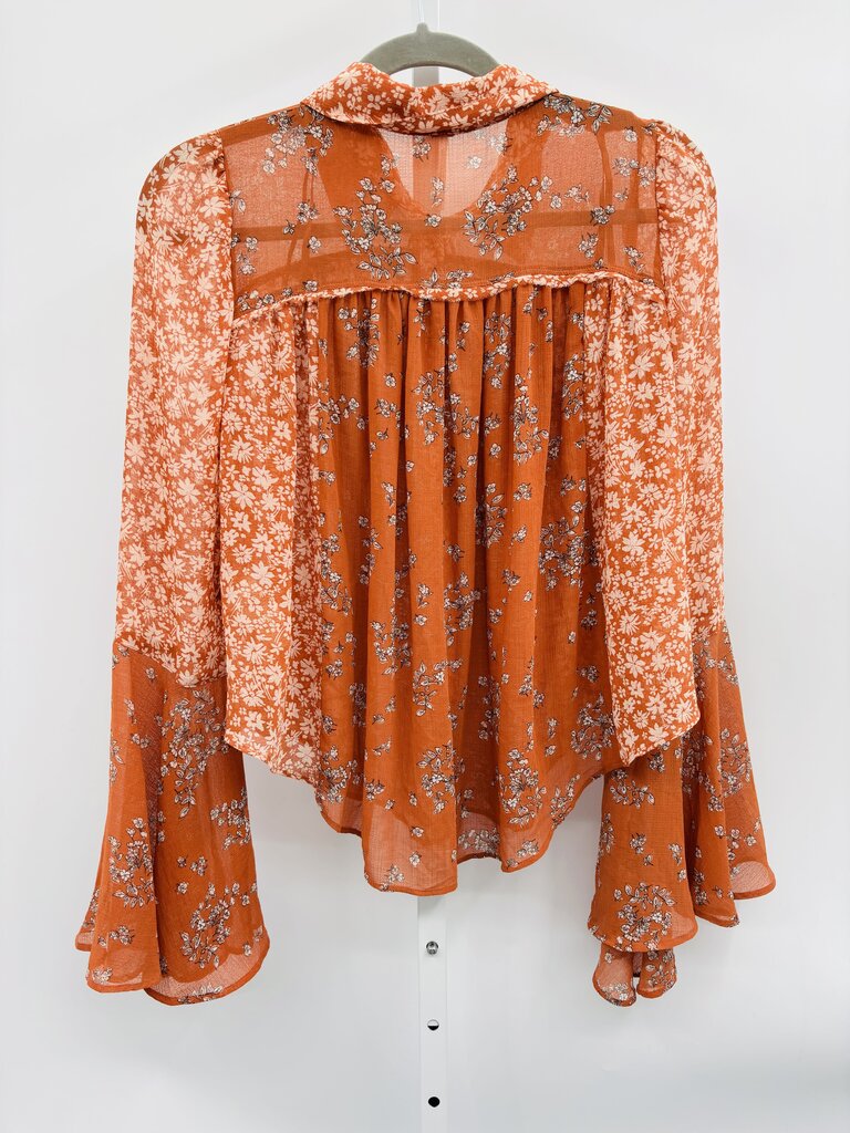 Free People Blouse Orange XS
