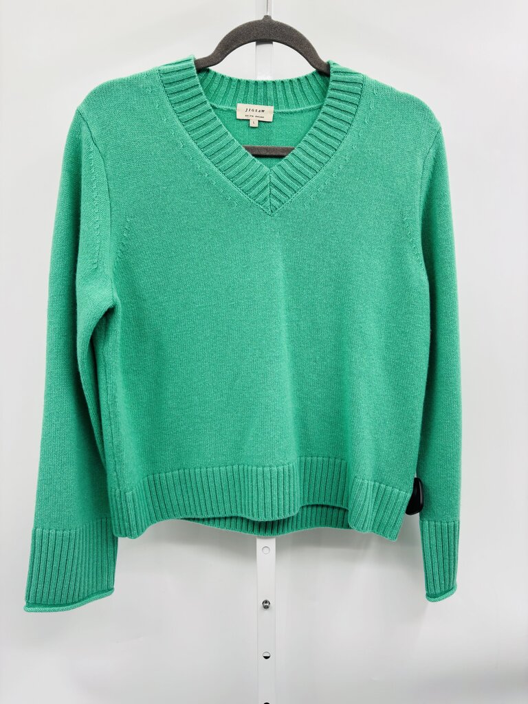 Jigsaw Sweater Green L