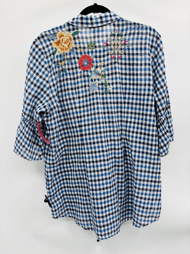 Johnny Was Workshop Shirt Blue L