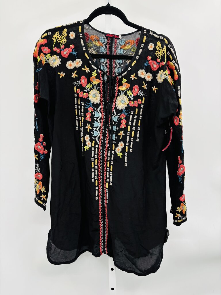 Johnny Was Tunic Black S