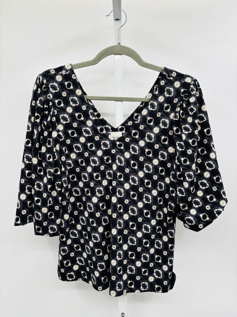 Nic + Zoe Top Black S