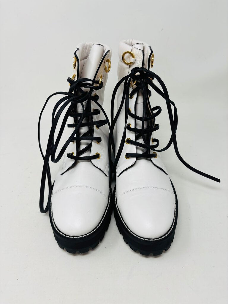 Stuart Weitzman Ankle Boots White 6