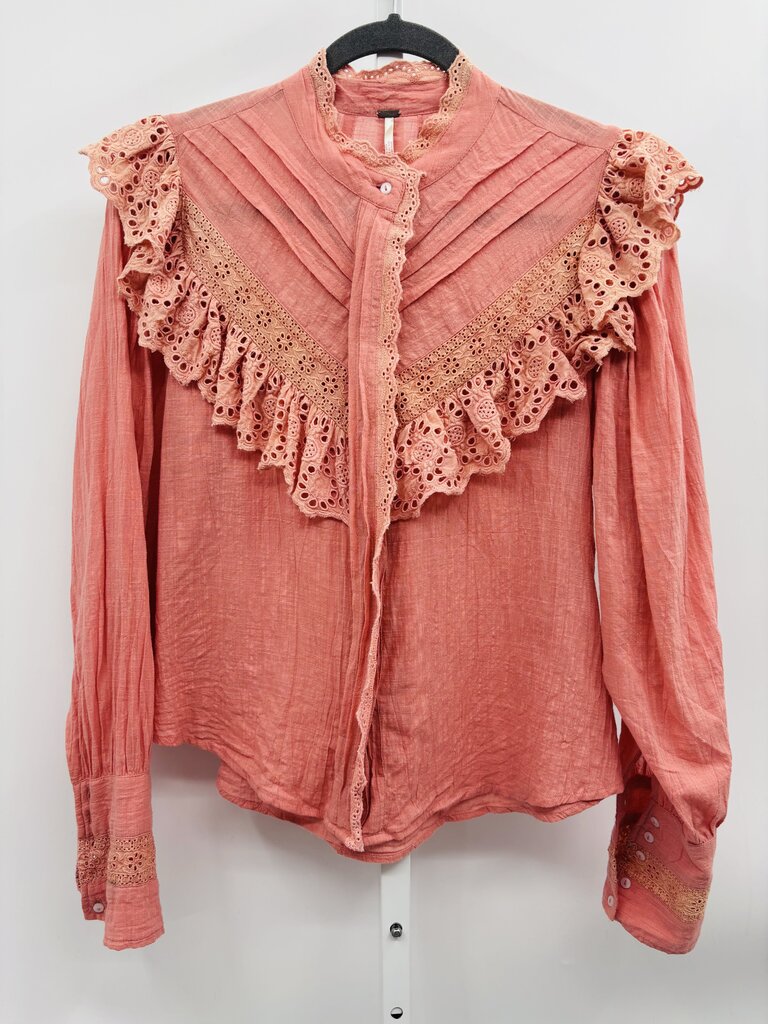Free People Blouse Pink XS