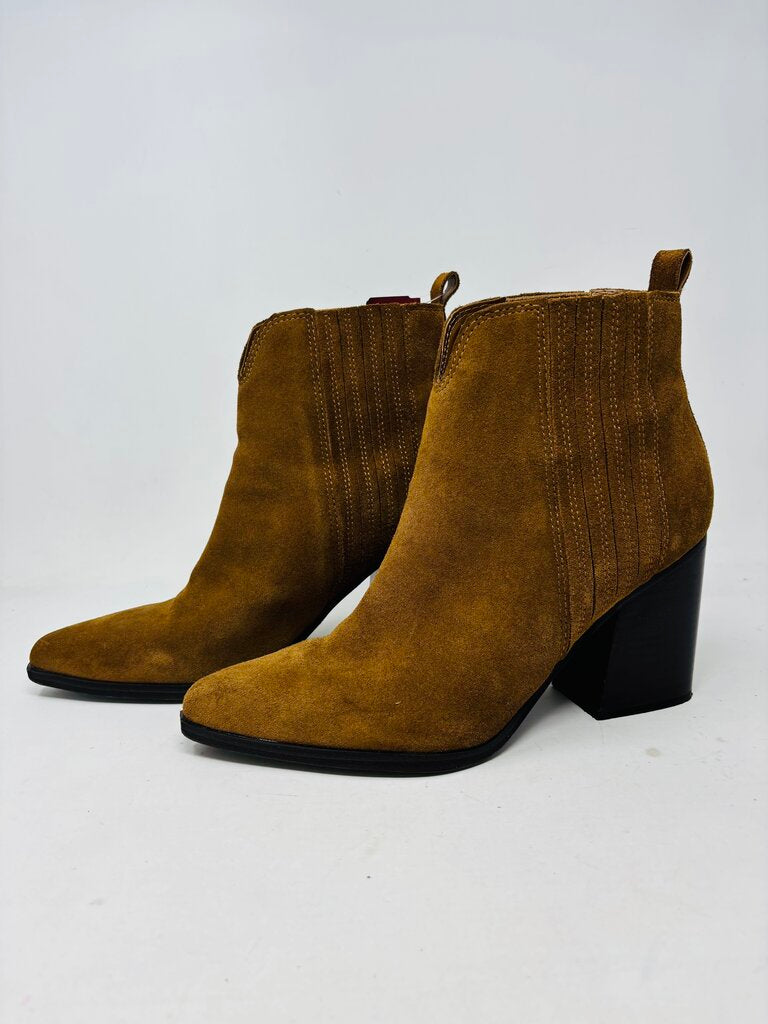 Marc Fisher Ankle Boots Brown 9.5