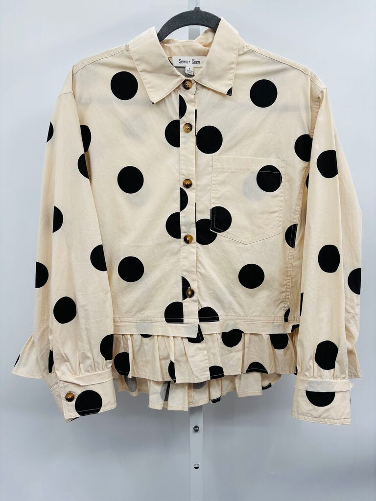 Sewn + Seen Shirt Beige S
