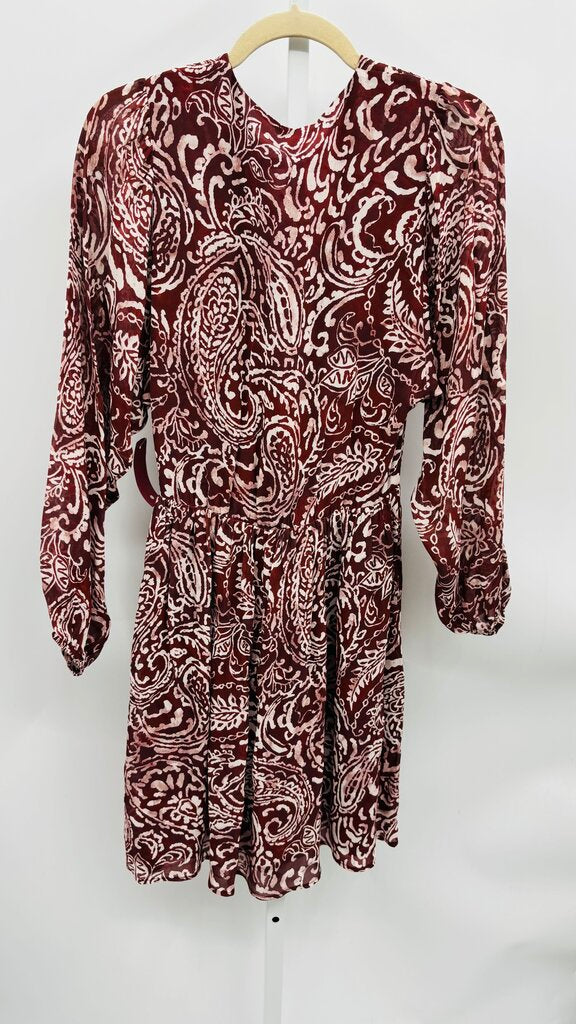 Esqualo Dress Burgundy 6