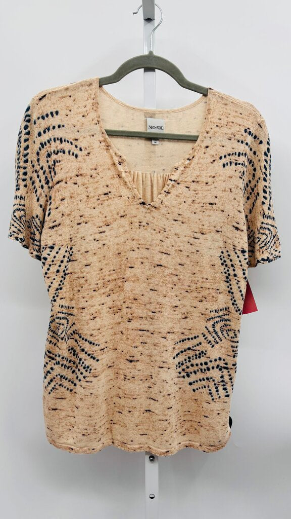 Nic + Zoe Top Beige M