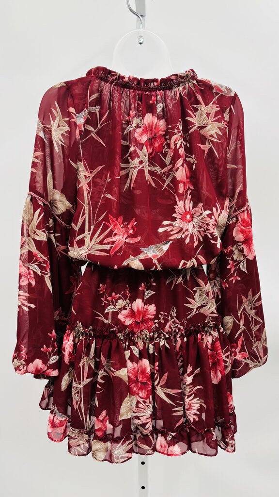 Misa Dress Burgundy M