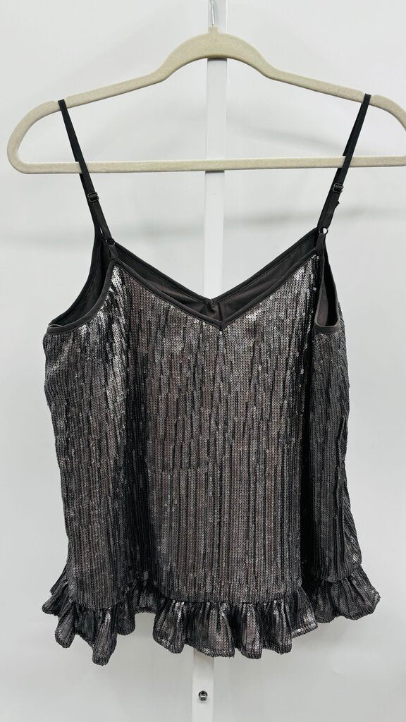 Anthropologie Top Silver 8