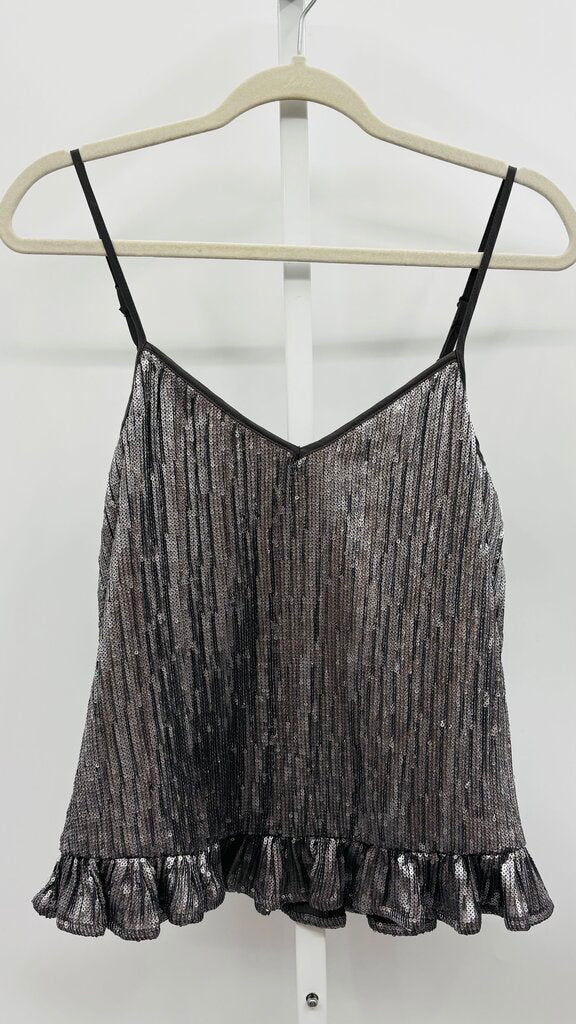 Anthropologie Top Silver 8