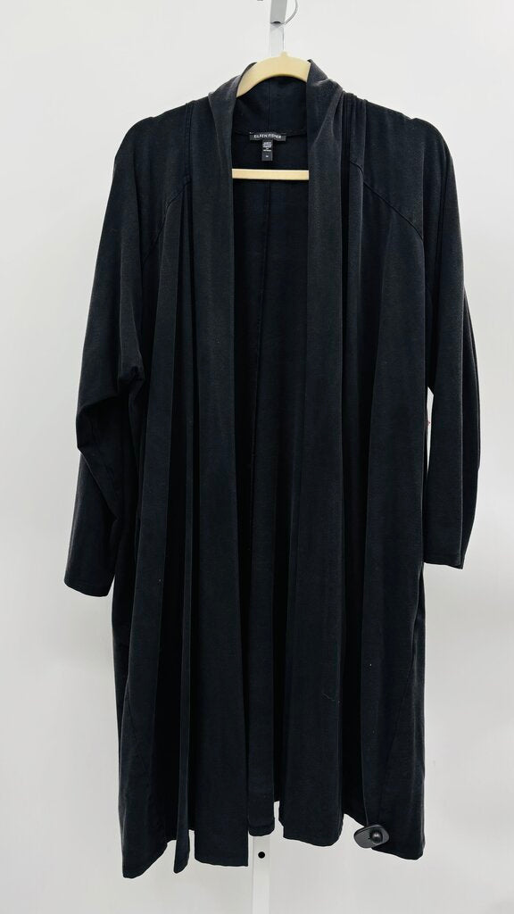 Eileen Fisher Cardigan Plus Black 2X