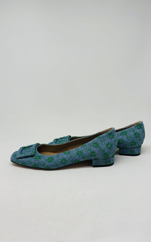 Ann Mashburn Low Heel Denim 8.5