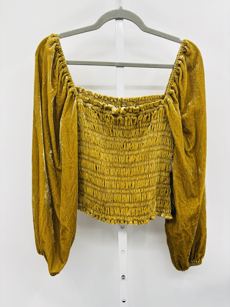 Anthropologie Top Gold M