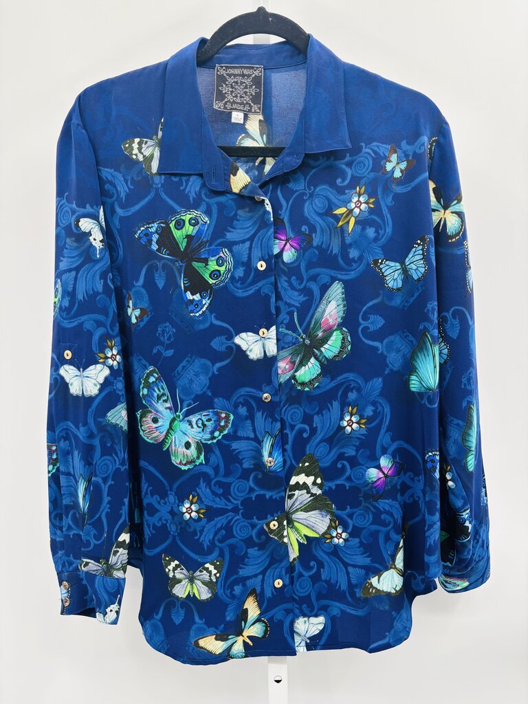Johnny Was: Jade Blouse Navy S