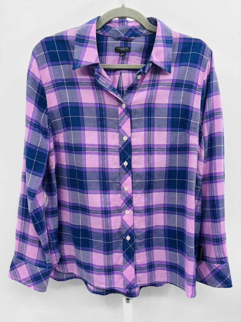 Talbots Shirt Purple L