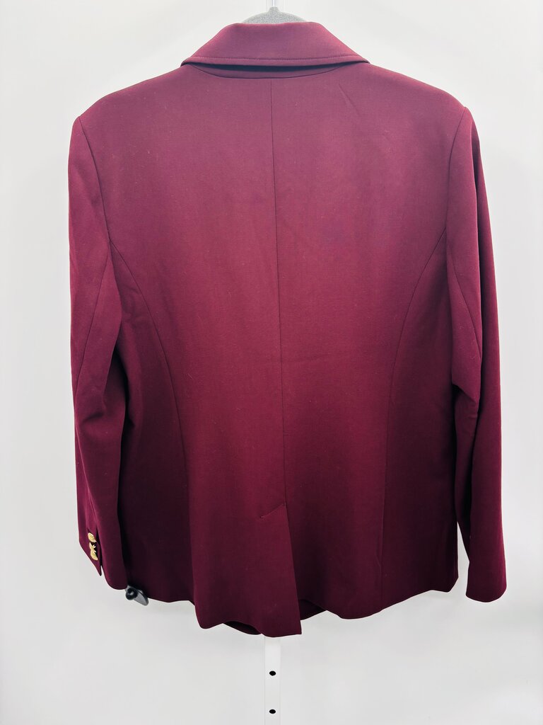 Talbots Blazer Burgundy 12