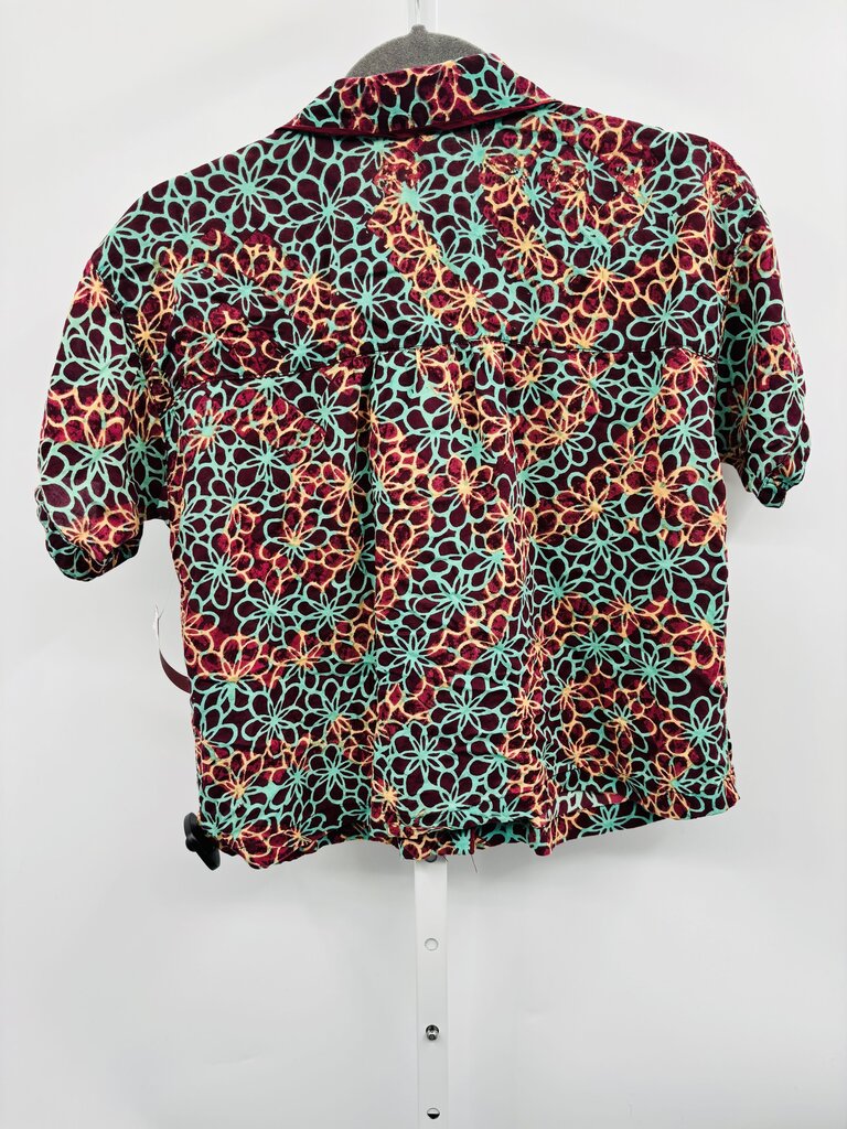 Anthropologie Blouse Burgundy M