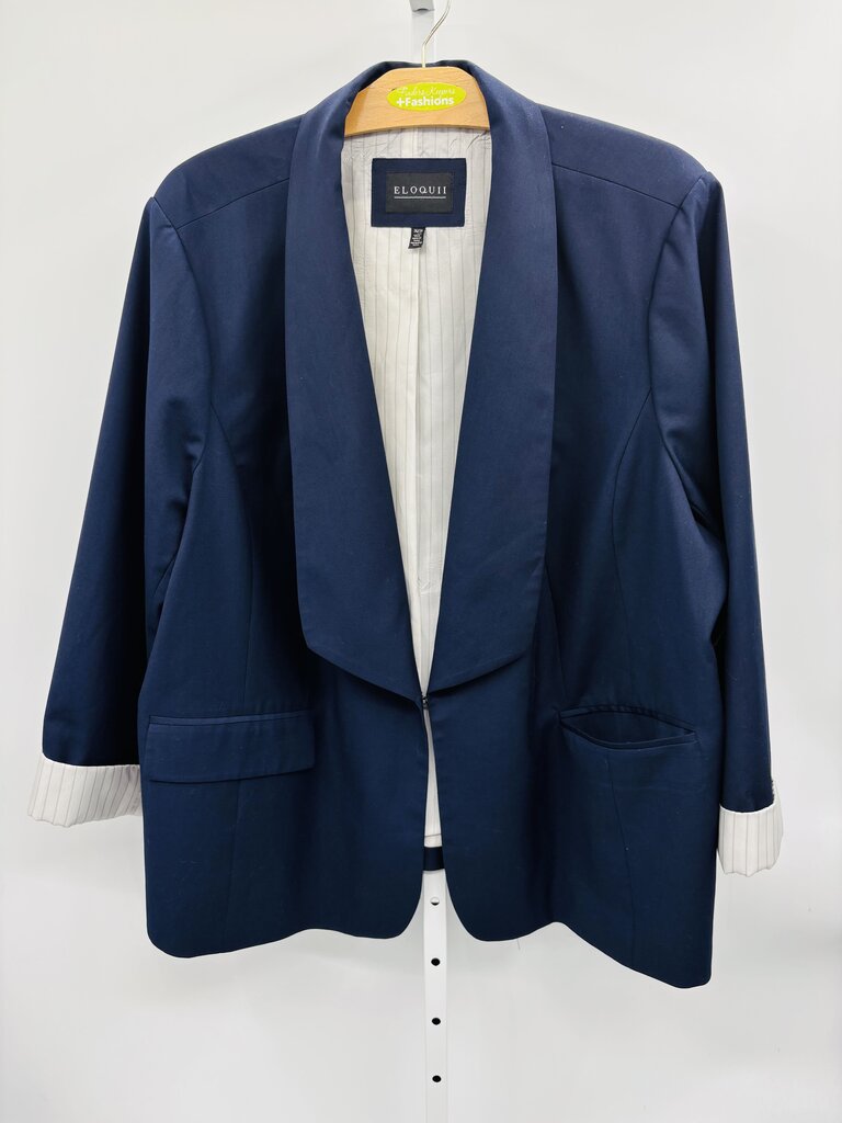 Eloquii Blazer Plus Navy 28