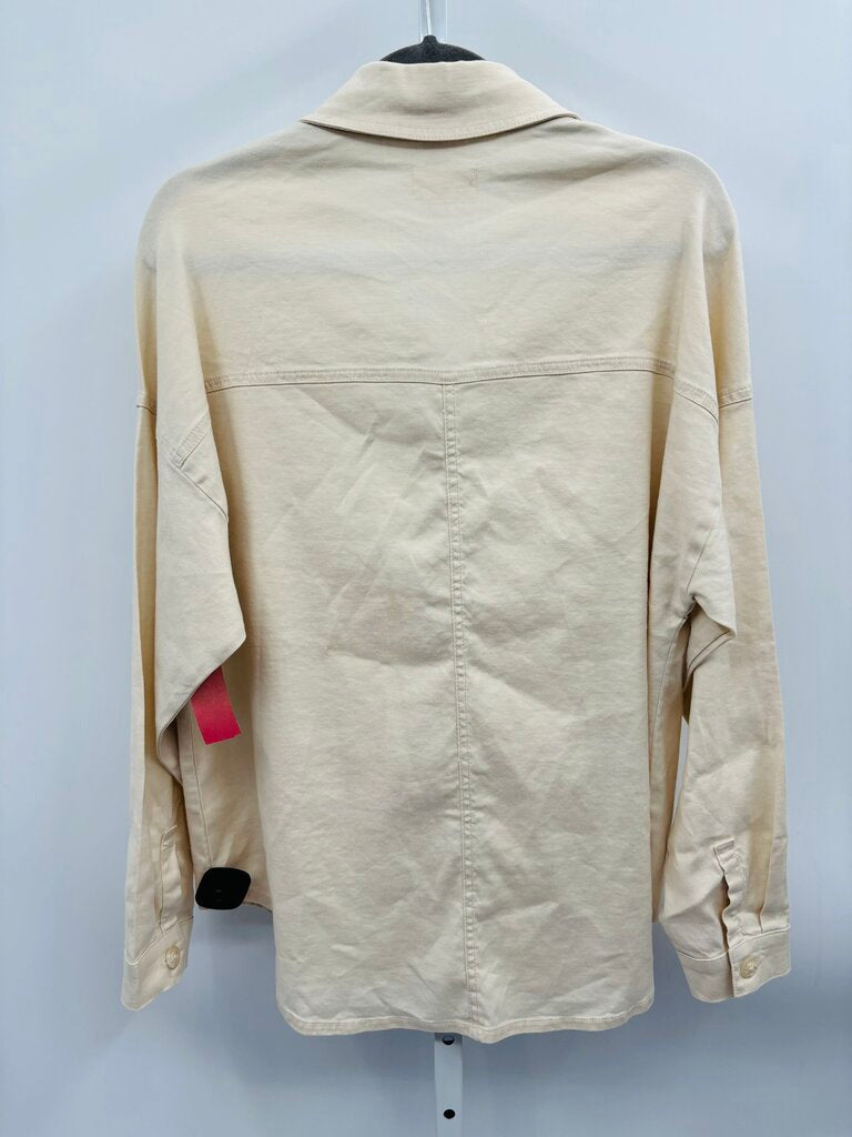 Evereve Shirt Beige L