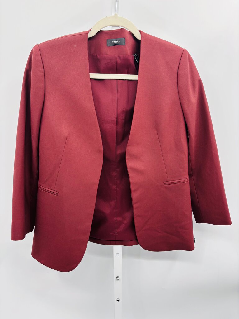 Theory Jacket Burgundy 8
