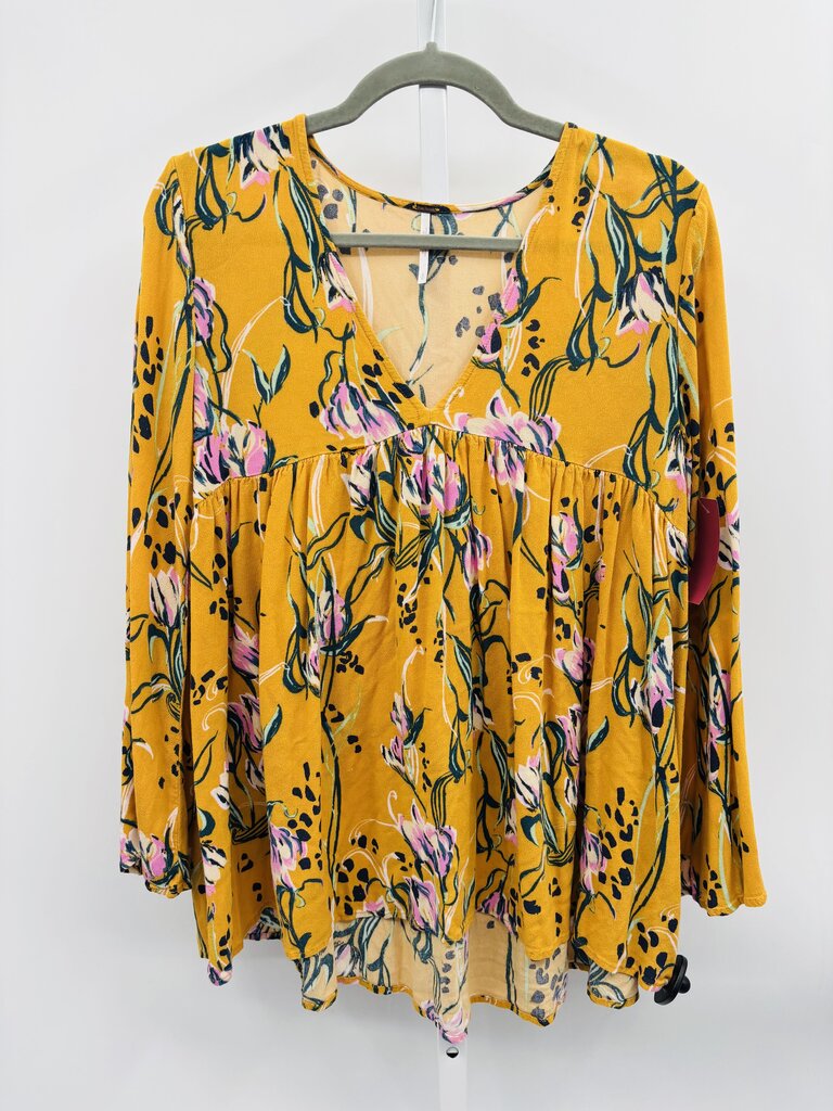 Free People Top Yellow S